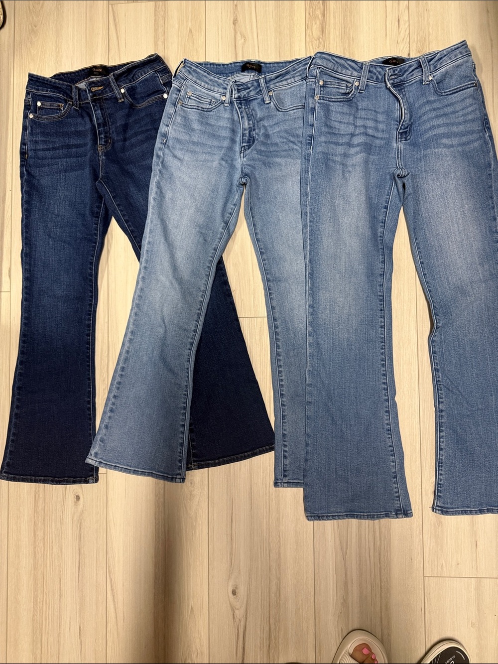Quince Luna Stretch Flare Jeans Bundle